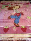 Rare Vintage Strawberry Shortcake Twin Comforter Bedding Blanket Duvet