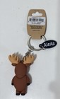 Alaska Outpost Moose Keychain Rubber