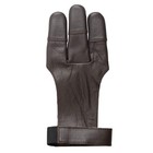 Bear Archery Leather 3 Finger Traditional Archery Shooting Glove  Large  Blac   