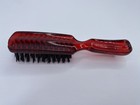 Vintage Goody Usa Made Hair Brush Red Acrylic Nylon Bristles