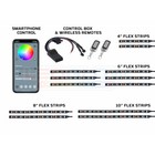 Ledglow 12pc Bluetooth Million Color Led Motorcycle Light Kit W Smartphone App