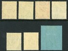 Malta  1921-22  Scott   66-72  Mint Lightly Hinged Set