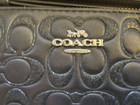 2019 Coach Signature Black Leather Corner Zip Wristlet New In Box