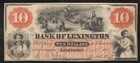 1861  10 Lexington  Nc Obsolete Bank Note North Carolina Civil War Bill 6265