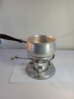 Vintage Bw Buenilum Hammered Aluminum Food Warmer 3 Piece Fondue Set 