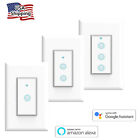 Smart Wi-fi Double Light Switch Works With Alexa Google Home Smart Life App