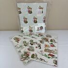 4 Vtg Current Gift Wrap Kit Christmas Winter Cat Kitten Mouse 80s W  Card Sealed