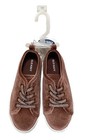 Old Navy Girl   s Size 10 Suede Sneakers Begonia Brown Cushioned Shoes New