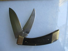 Vintage Japan Browning 2 Blade Double Lockback Pocket Knife  Preowned