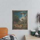 Vintage Alien Disclosure Wall Art  Sleeping Dog Ufo Poster  Cryptid Sci-fi Decor