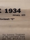 Morseth Knives Brochure  Price Guide  January 1975
