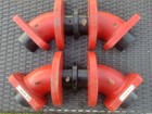 Antique Foundry Pattern  industrial Part     2 In 1 Mold   Flanged Elbow Pipes