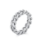 Men women s Fashion Jewelry Titanium Steel Engagement Bands Chain Ring Size 5-12