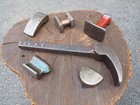 Set  6  Auto Body  sheet Metal  Tinsmith Vintage Forming Blacksmith Anvil Dolly