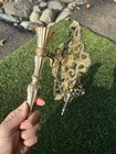 Vintage Gold Metal Ornate Wall Decor Pair - Romantic   Whimsical Decor 8x6    Each