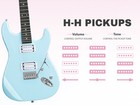 39 Inch Kst Electric Guitar Kit School Band With Portable Bag 20w Amp With Bag