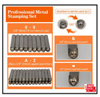  37 Pcs Metal Stamping Kit 3mm Letter number Punch Set With Artistic Font 