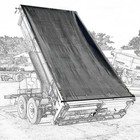 Dump Trailer Tarp 8 x18  Heavy Duty 18oz Pvc Mesh Dump Truck Tarp   Reinforced