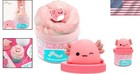 Archie The Axolotl 8 Oz  Fluffy Cloud Slime With Glitter - Creative Play Toy