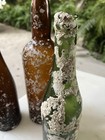 Antique Shipwreck Bottles Barnacle Bottle Vintage Glass 
