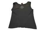 Harley-davidson Women s M Gray Charcoal Sleeveless Tank Top Flames F s Dayton Oh