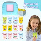 224 Sight Words Talking Flash Cards Toddler Toys Pocket Speech For Toddlers Blue