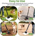 Long Handle Dog Cat Pet Pooper Scooper Poop Scoop Waste Jaw Grabber Dirt Pickup