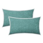 Brawarm Chenille Throw Pillow Covers With Shell Edge  2 Pack  For Couch Sofa Bed