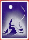 No  42 - Amor Vintage 1960 s Gypsy Witch Fortune Telling Uspcc Playing Card