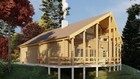 Log Cabin Home Shell Kit Logs 1950 Sq Ft 32  By 50  With Loft