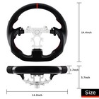 Real Carbon Fiber Steering Wheel For Infiniti G37 Ex35 Ex37 2007-2015