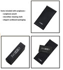 Large Aviator Metal Frame Black Lens Mens Women Sunglasses