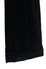 Vintage 1990s Black Banana Republic Velveteen Flare Wide Leg Pants Corduroy 8