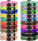 20 Pack Puppy Id Collar Identification Adjustable Breakaway Whelping Collars  m 