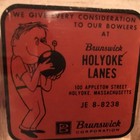 1950   s Holyoke Lanes Vintage Glass Ashtray  Holyoke  Massachusetts 