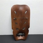 Vintage 80 s Filipino Bakunawa Dragon Mask Hand Carved Wood Tiki Tribal Mask 10 