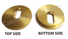 4 Pk Solid Brass Golden Bronze Round Deck Jet Cap Cover Fits Cmp  Pentair Jandy