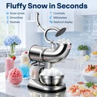 250w Electric Ice Shaver Crusher Snow Cone Maker Machine 440lbs Stainless Steel