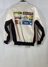 Mario Kart Men s White Racing Patch Cotton Full Zip Bomber Jacket Sz S