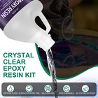 Lovfen Crystal Clear Epoxy Resin Kit For Table Top Epoxy Resin - 1 Gallon Kit
