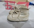 Antique Wee Walker Baby Shoes  White High Top  With Box  Vintage  Size 1