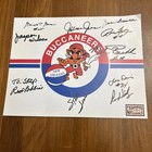 Vintage 1968- 1969 New Orleans Buccaneers Aba 8 5    X 11    Signed By Team Members