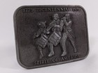 Vintage 1976 Bicentennial Spirit Of America Belt Buckle 1776 Patriotic Usa Metal