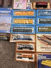 Vintage Ho Scale Model Railroad Lot Tyco Life-like Bachmann Log Car Set Cars In