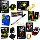 Pro Deluxe 100 Amazing Magic Tricks Kit Cards Mind Reading Sponge Magician Set