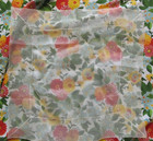 Vintage Off-white Silk Gauze Lace Wide Boarder Handkerchief  Hanky
