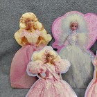 Hallmark Barbie Doll Lot Greeting Cards Birthday Vintage 1990s Glitter Gowns
