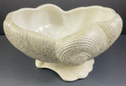 Shawnee Art Pottery Silver Seashell Footed Planter 1418 Ceramic Usa Vintage Mcm