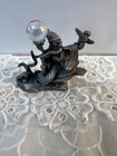 Vintage Spoontiques Wizard Pewter Clear Crystal Ball 2 h