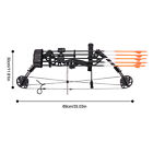 Black Adult Compound Bow Kit W  12arrows   10target Papers 7 72lbs Hunting Shoot